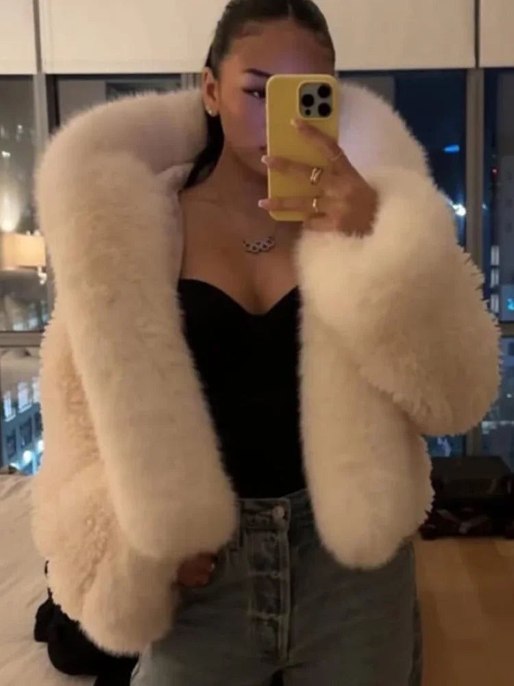 Faux Fur Jacket white image 4 