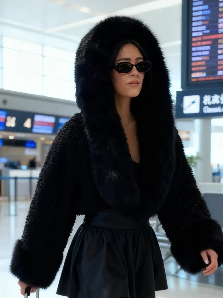 Faux Fur Jacket white image 5 