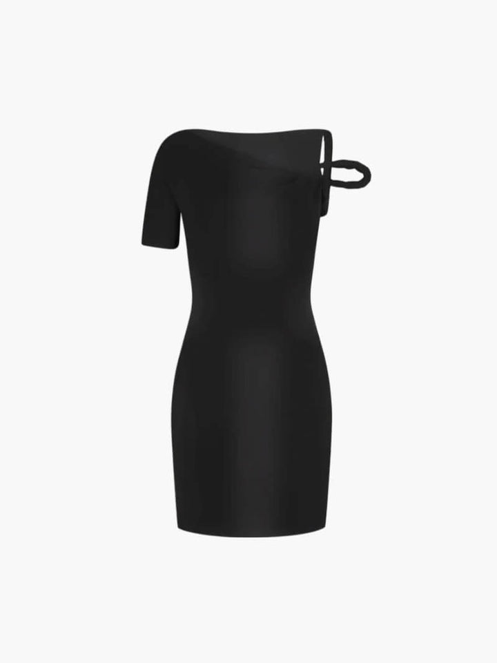 Twisted Mini Dress black image 1 