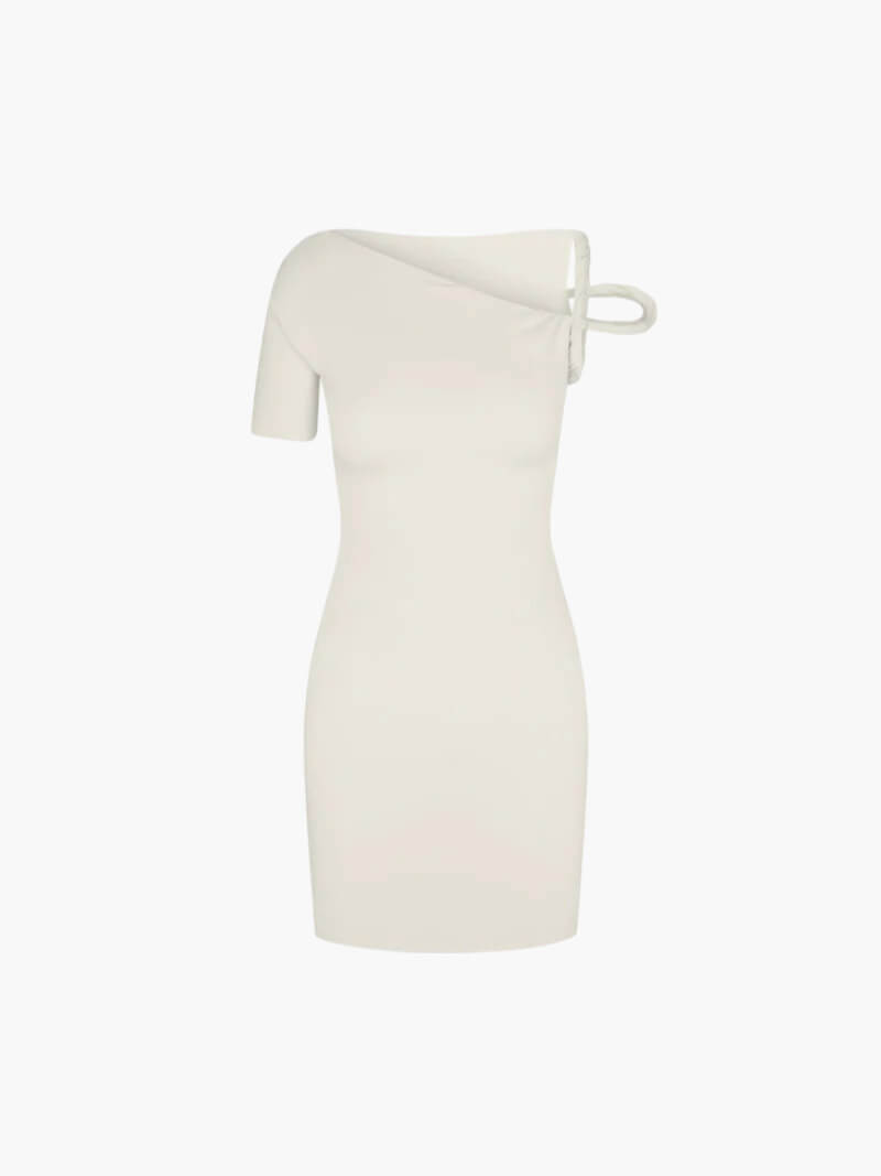 Twisted Mini Dress creme image 1 