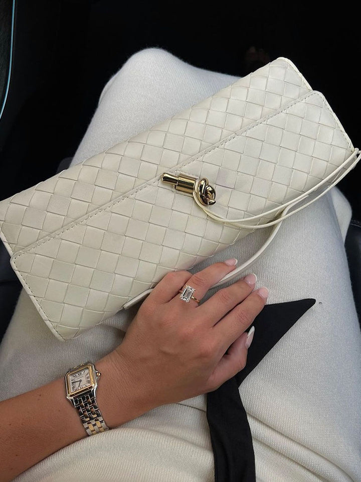 Woven Handbag creme image 1 