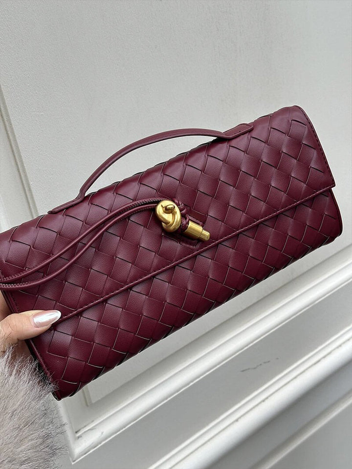 Woven Handbag winered image 1 