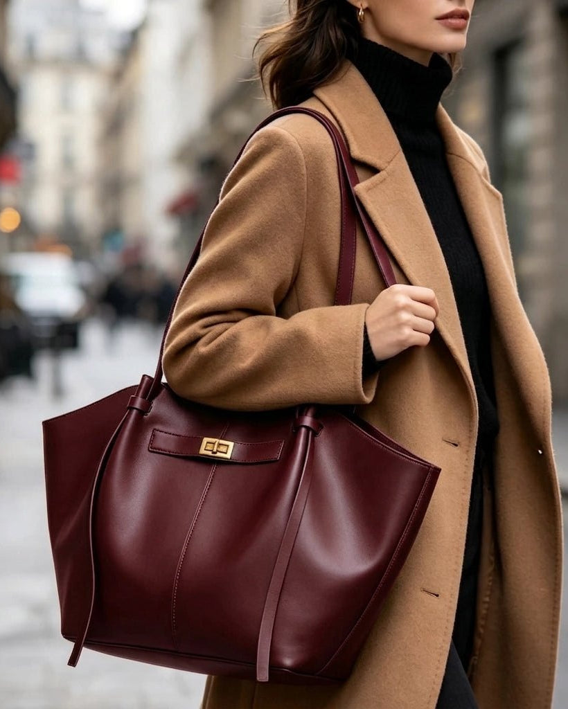 Classic Shopper Bag burgundy image 2 