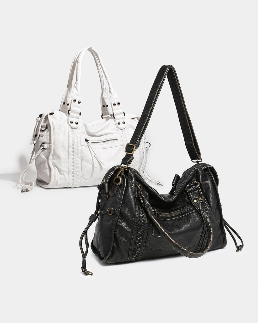 Classic Shoulder Bag white image 7 