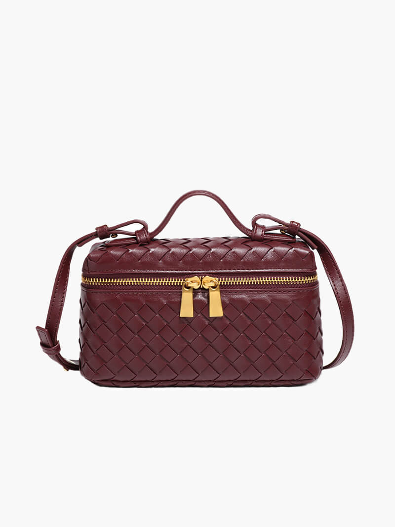Classic Woven Bag wine red image 1 