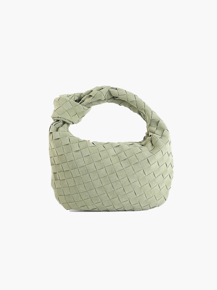 Mini Suede Woven Handbag olivegreen image 1 