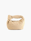 Mini Suede Woven Handbag