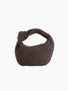 Mini Suede Woven Handbag