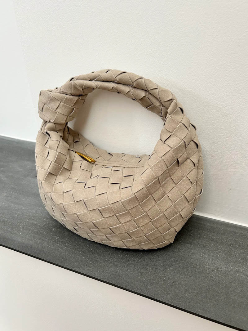 Mini Suede Woven Handbag grey image 13 