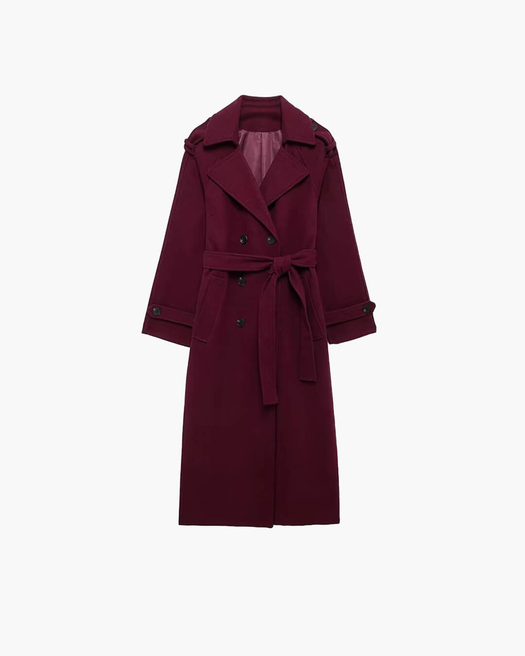 Autumn Winter Coat burgundy image 3 