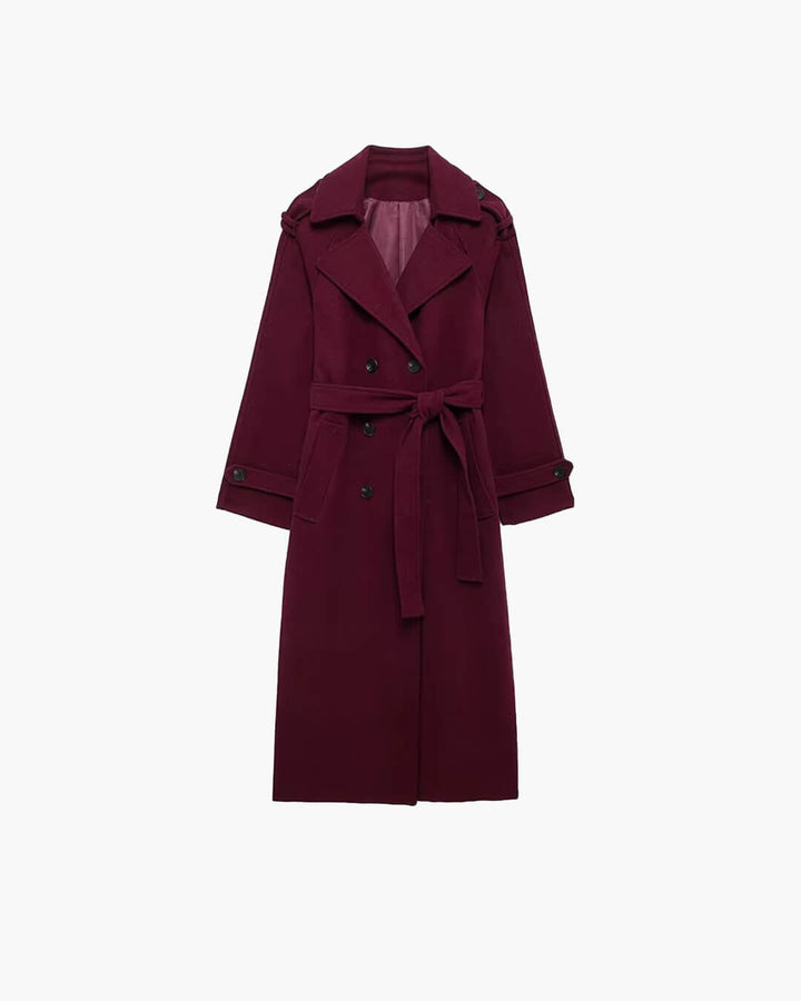 Autumn Winter Coat burgundy image 3 