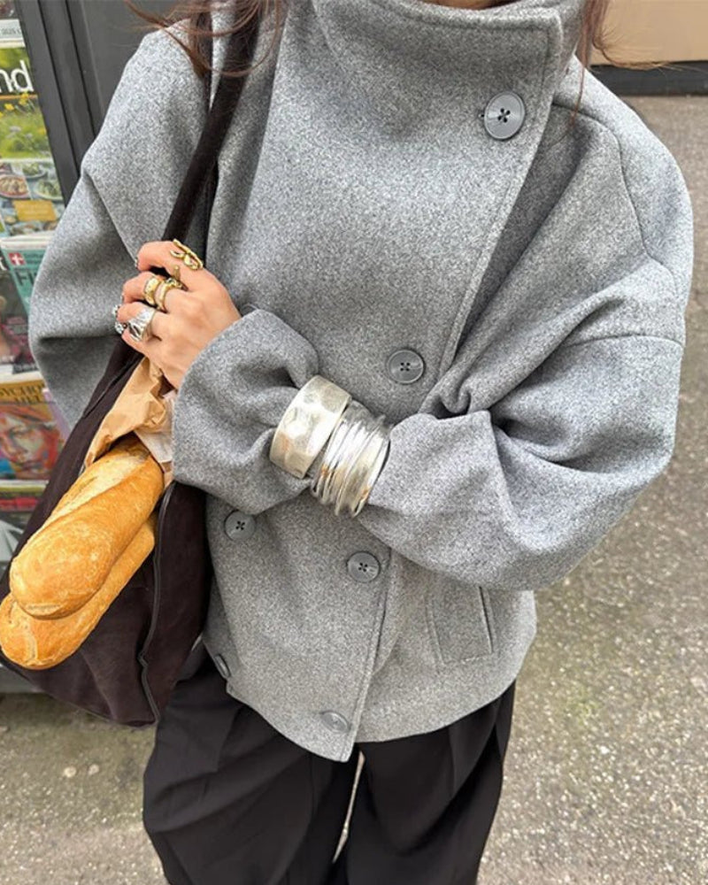 Stand Collar Jacket grey image 1 