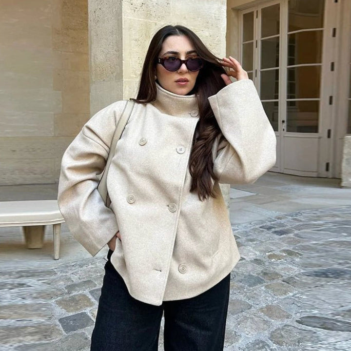 Stand Collar Jacket creme image 1 