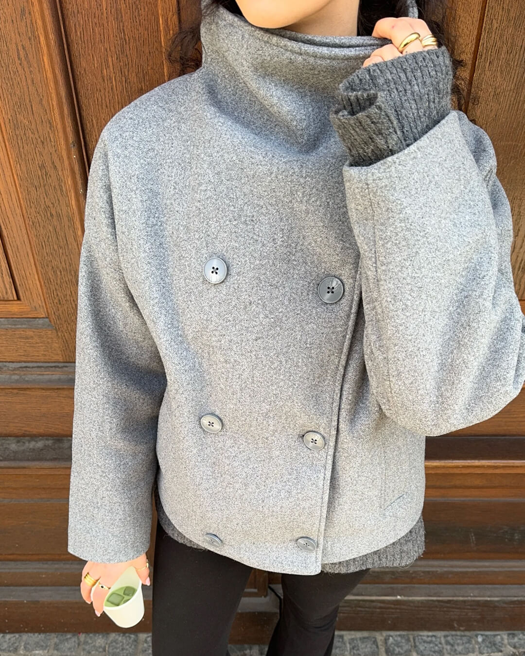 Stand Collar Jacket grey image 2 