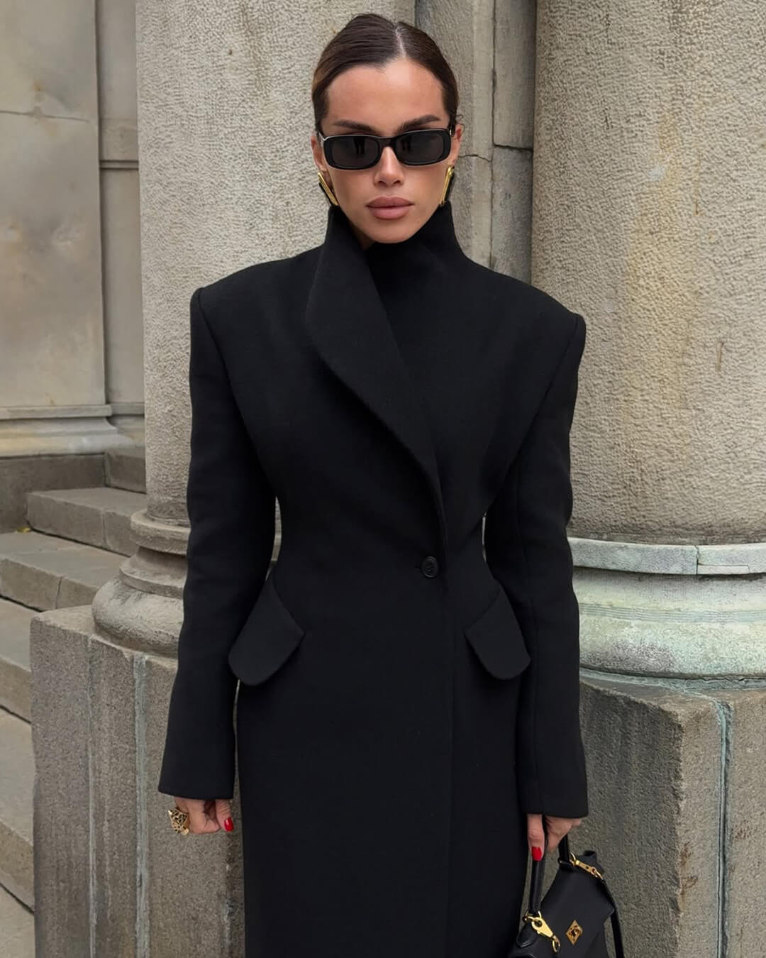 Tailored Maxi Coat black image 4 