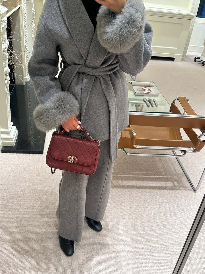 Montreal Faux Fur Coat gray image 3 
