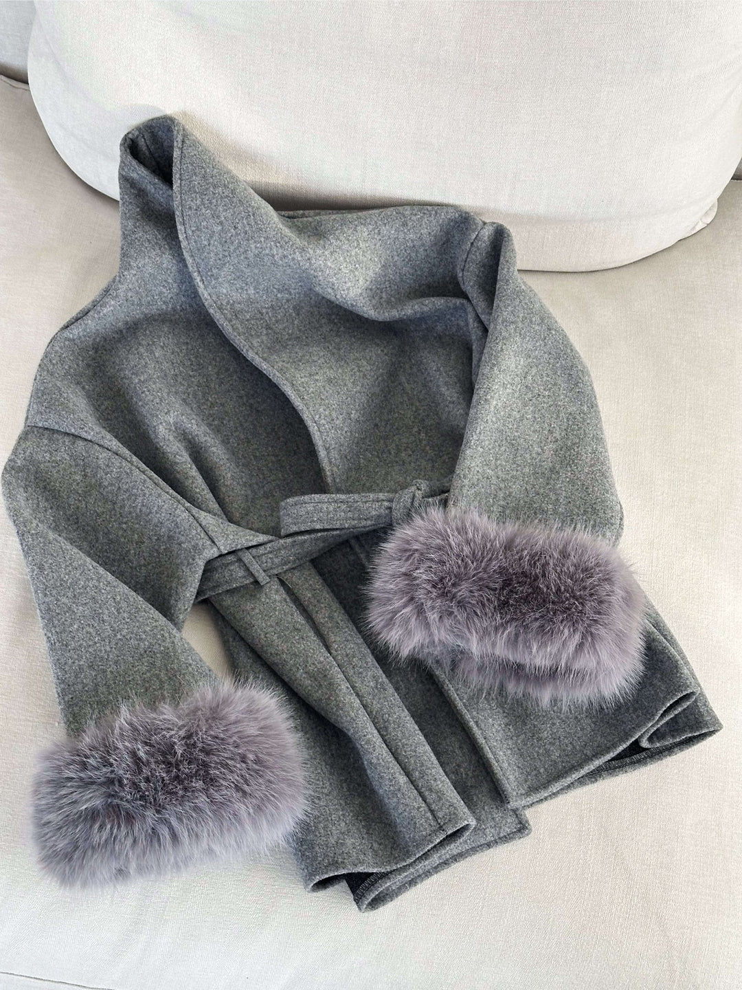Montreal Faux Fur Coat gray image 5 