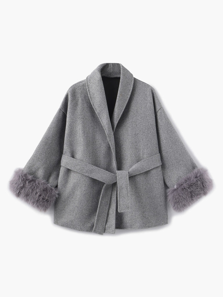 Montreal Faux Fur Coat gray image 6 