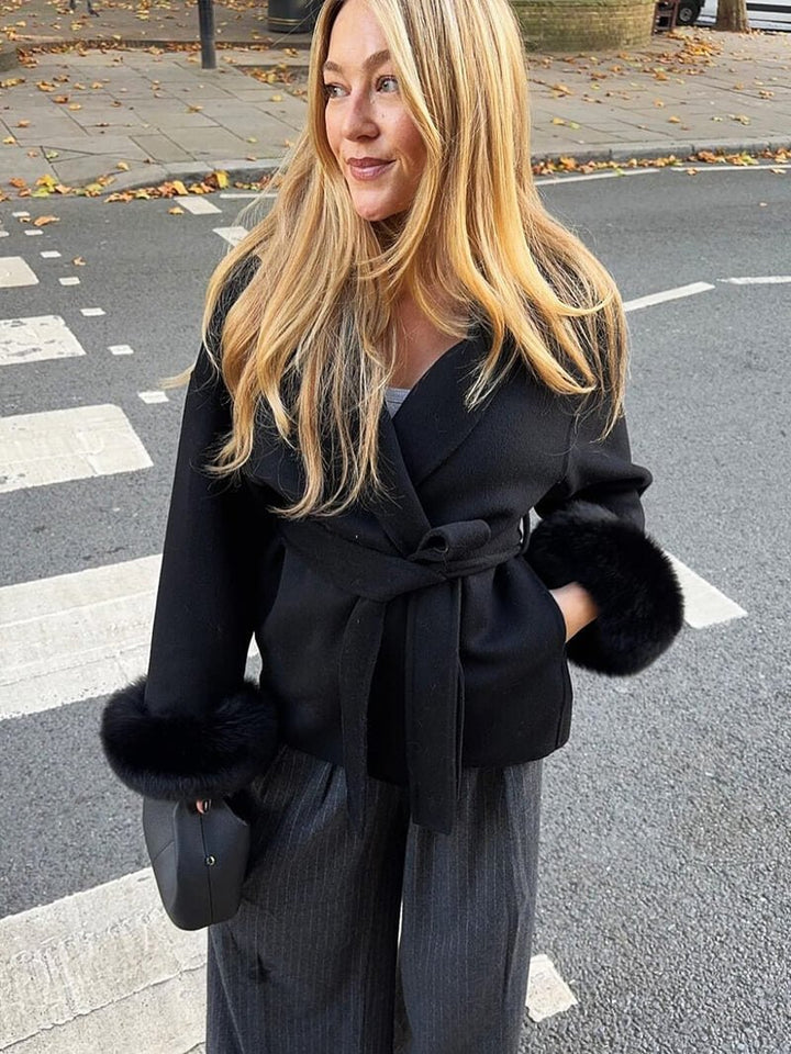 Montreal Faux Fur Coat black image 2 