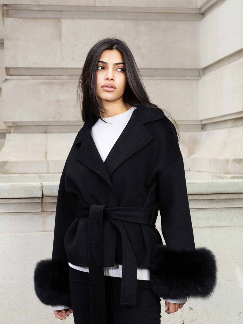 Montreal Faux Fur Coat black image 4 