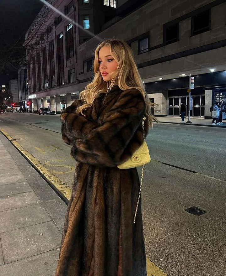 Faux Fur Maxi Coat