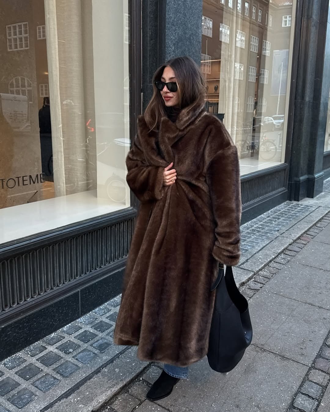 Faux Fur Maxi Coat