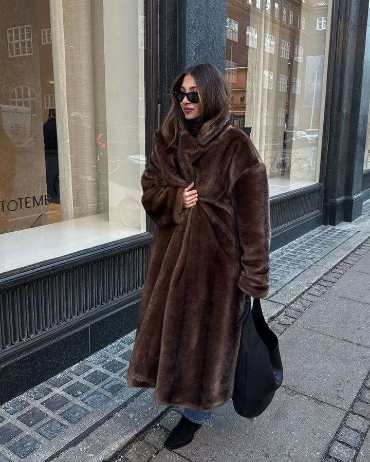 Faux Fur Maxi Coat
