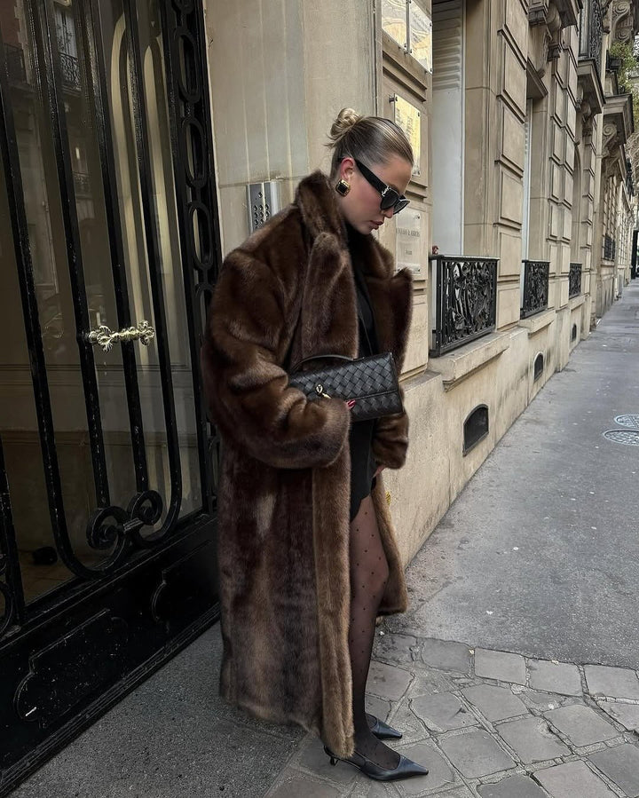 Faux Fur Maxi Coat