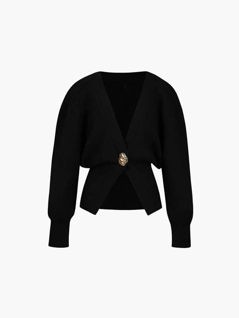 Knitted Cardigan black image 1 