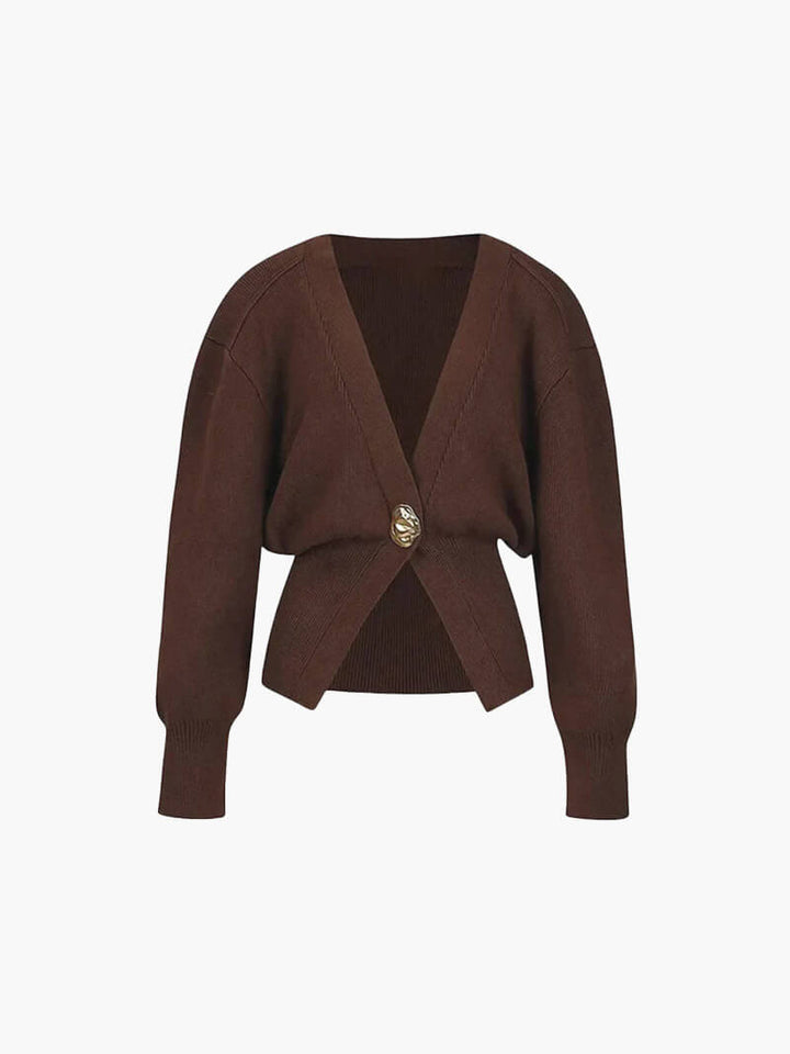 Knitted Cardigan brown image 1 