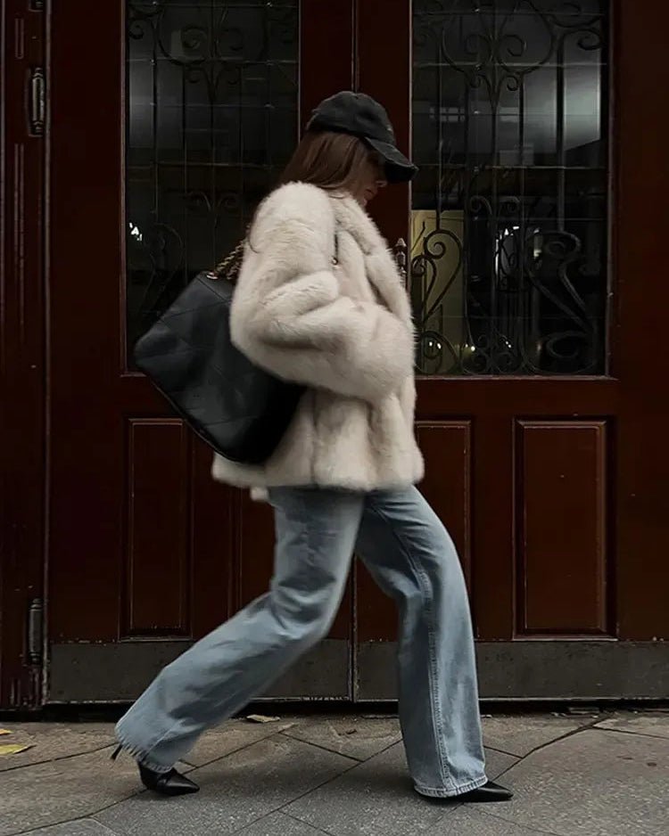 Banff Faux Fur Coat brown image 5 
