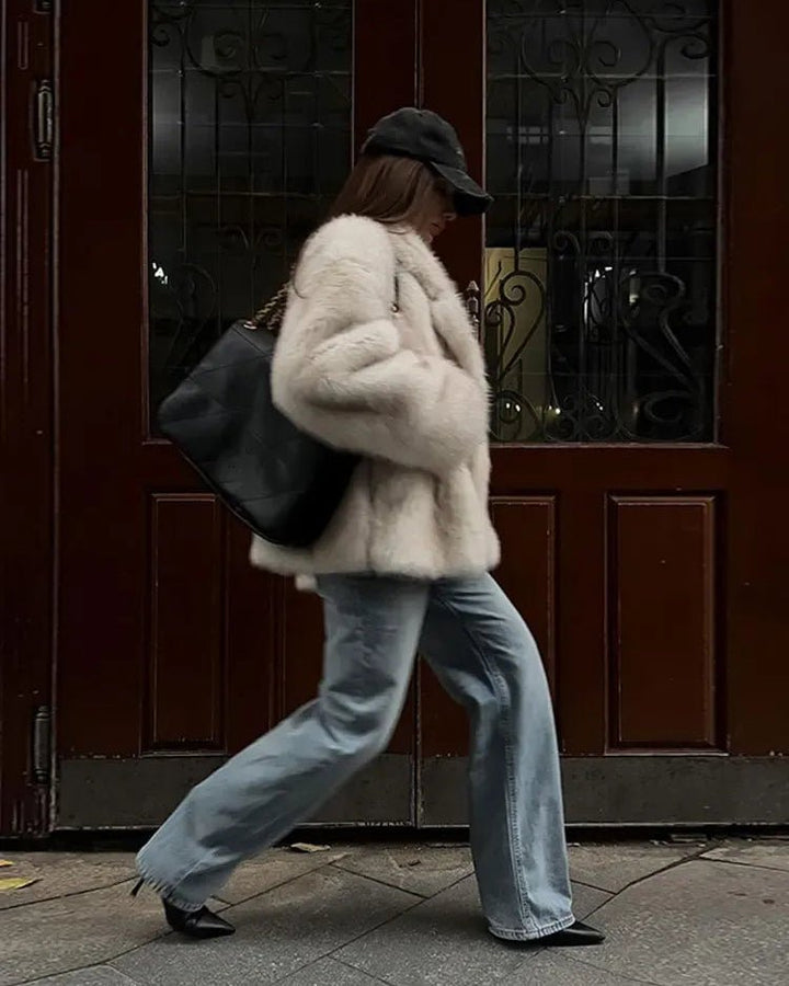 Banff Faux Fur Coat brown image 5 