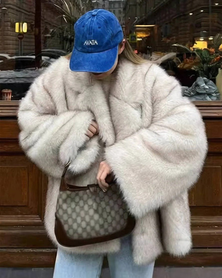 Banff Faux Fur Coat brown image 4 
