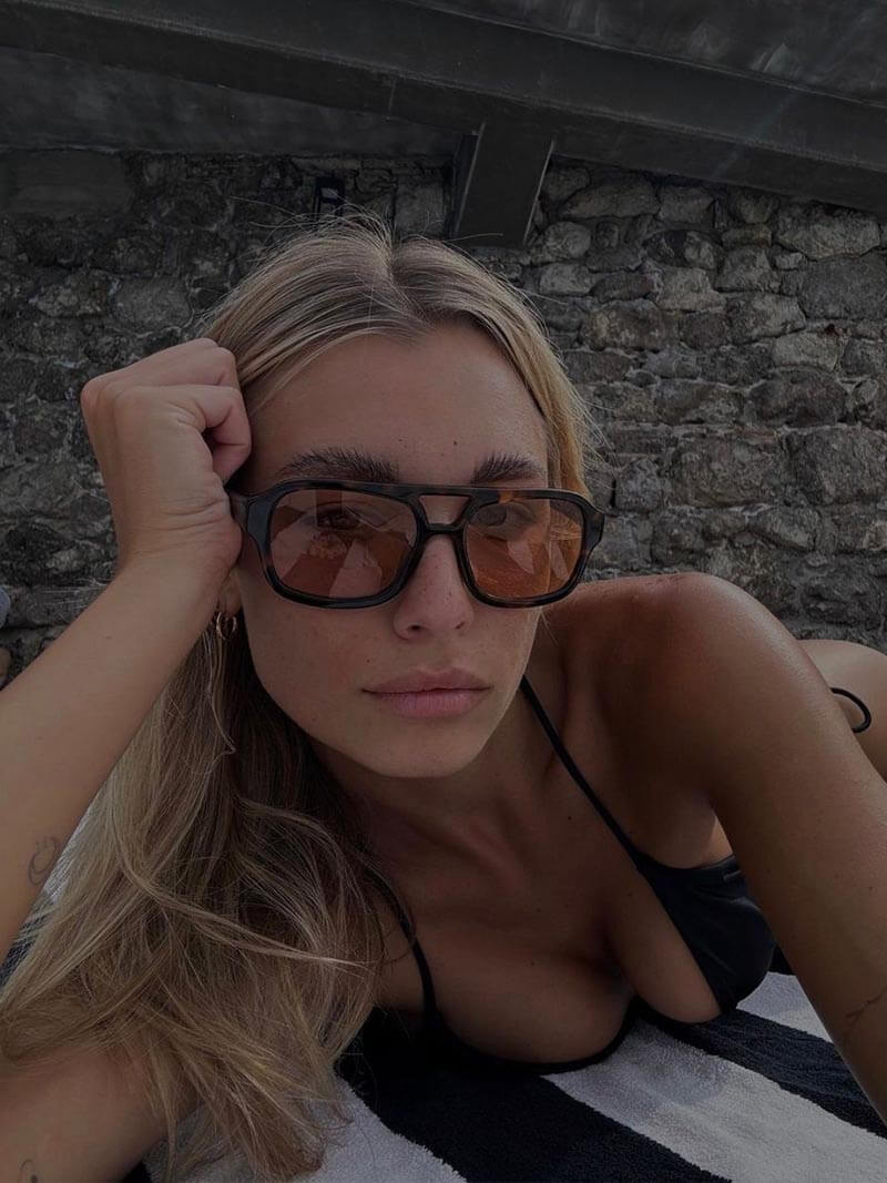 Vintage Aviator Sunglasses tortoise / orange image 12 