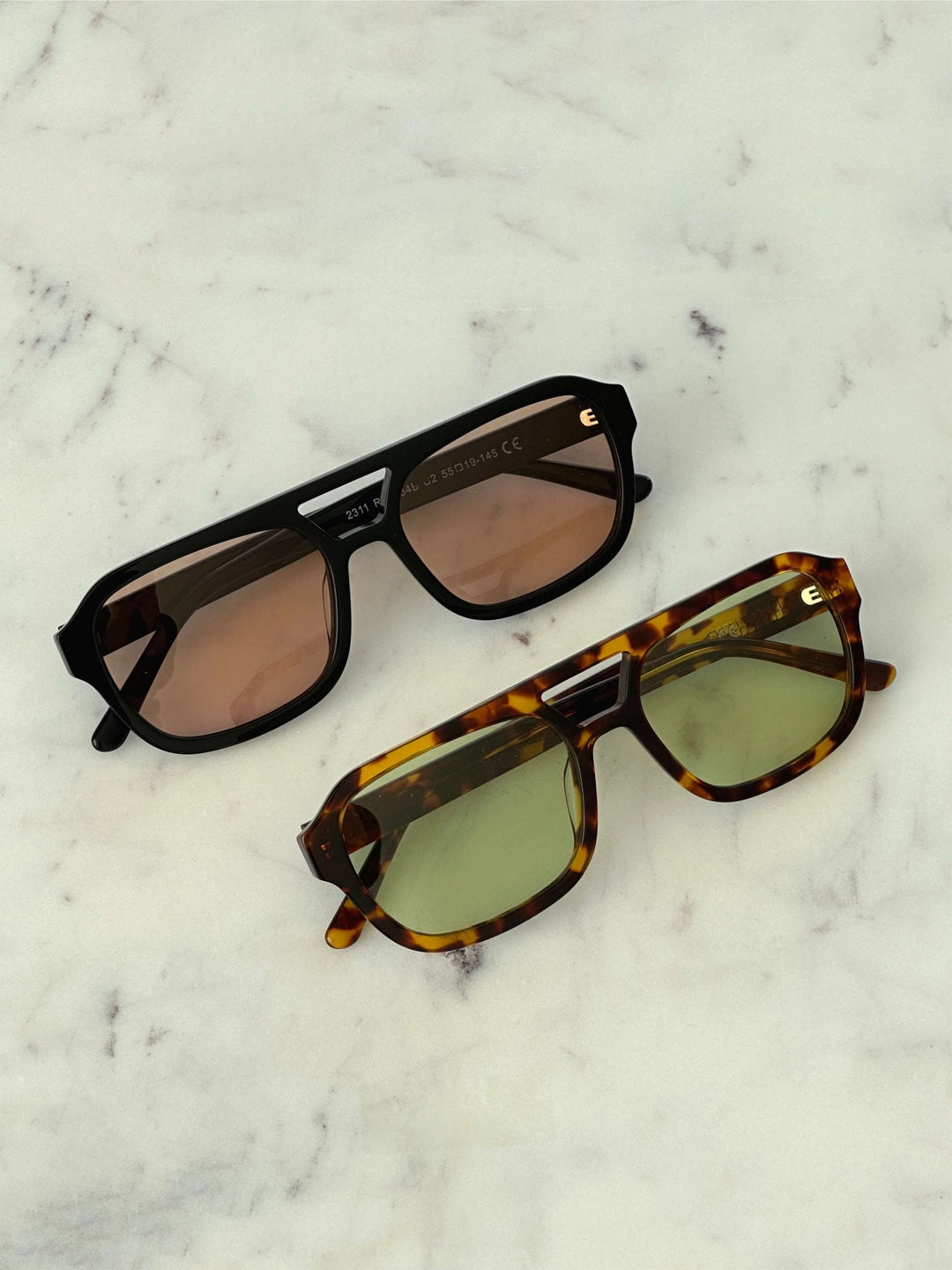 Vintage Aviator Sunglasses tortoise / orange image 3 