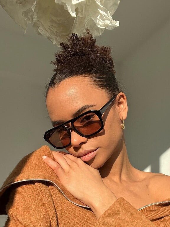 Vintage Aviator Sunglasses tortoise / orange image 5 