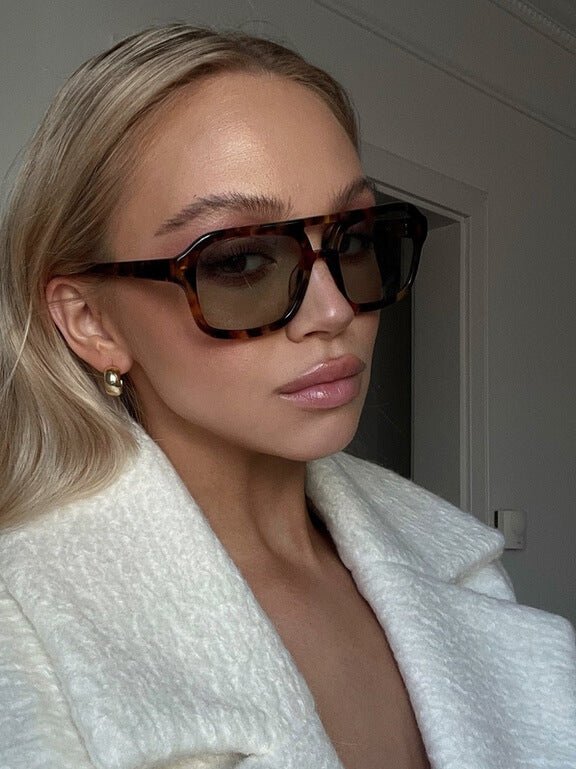 Vintage Aviator Sunglasses tortoise / orange image 8 