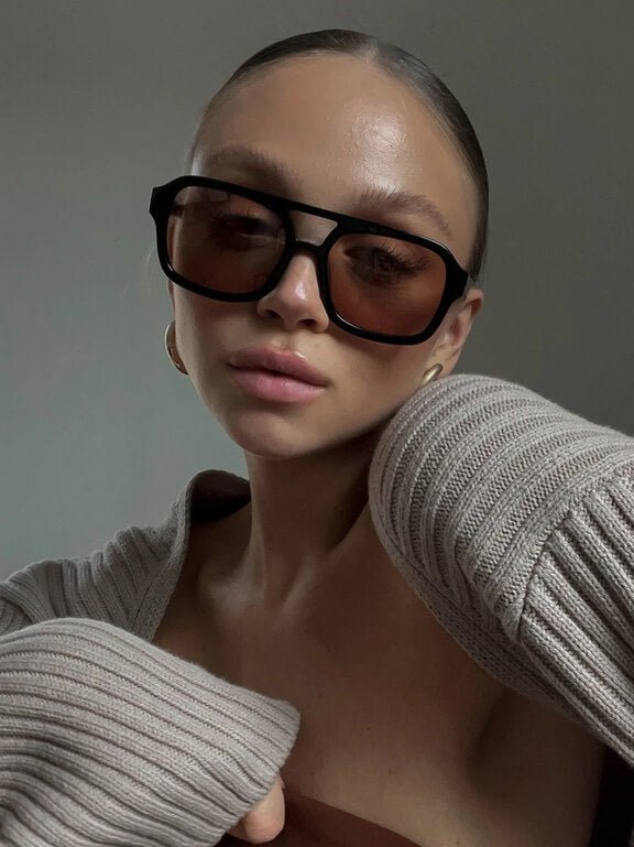 Vintage Aviator Sunglasses tortoise / orange image 10 