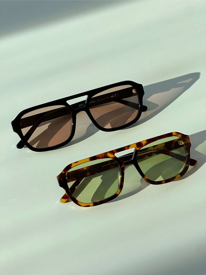 Vintage Aviator Sunglasses tortoise / orange image 4 