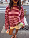 Striped Oversized Knit Sweater