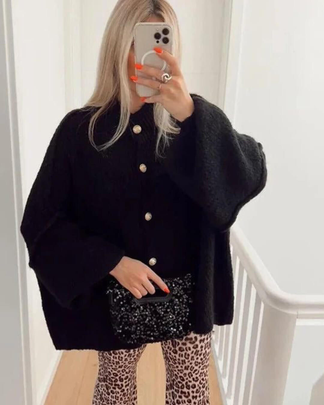 Long Cardigan black image 1 