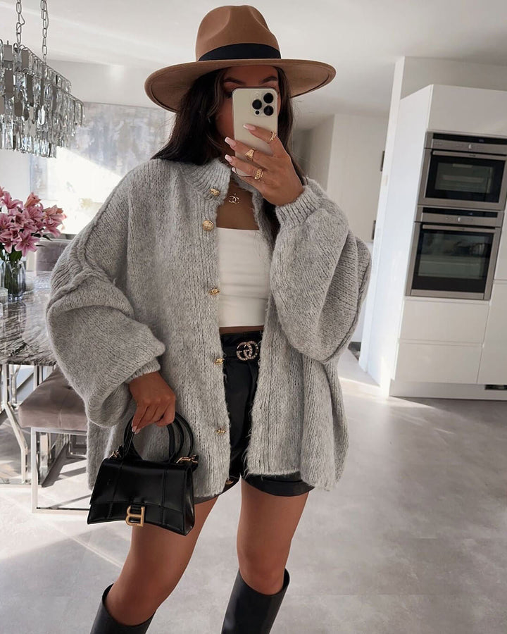 Long Cardigan gray image 1 