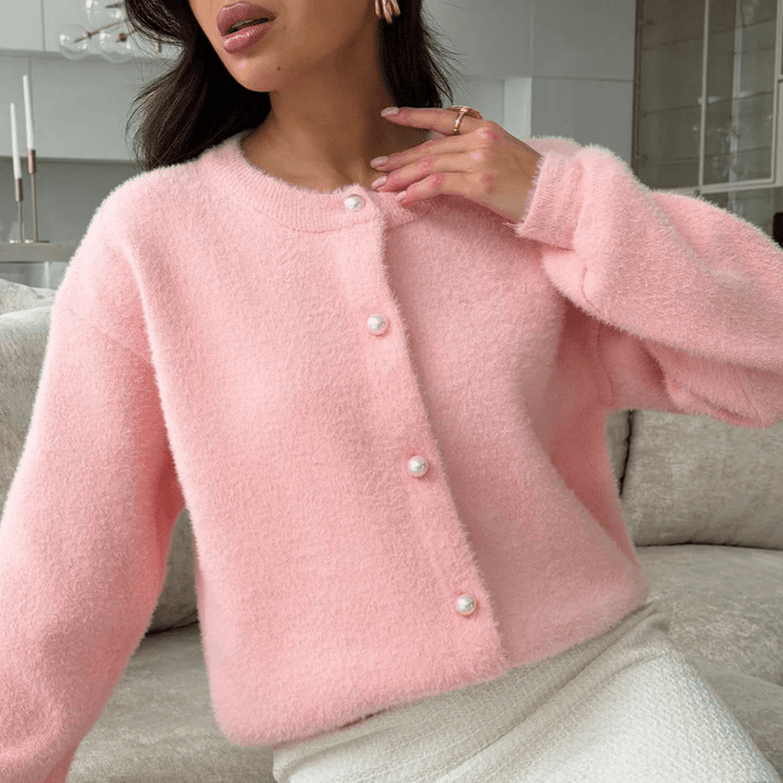 Soft Knit Cardigan rose image 1 
