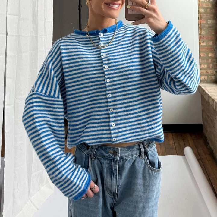 Striped Cardigan brown image 6 
