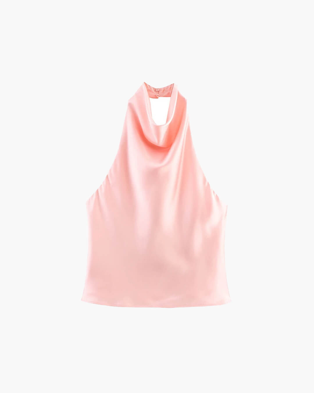 Halter Backless Satin Top pink image 3 