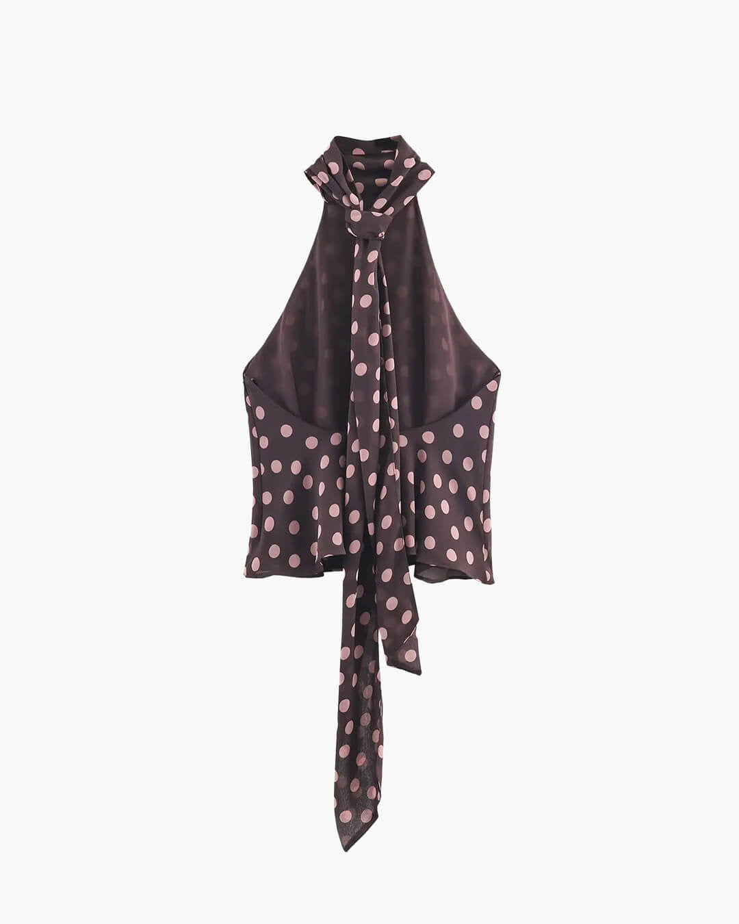 Tie Back Halter Neck Top black image 2 