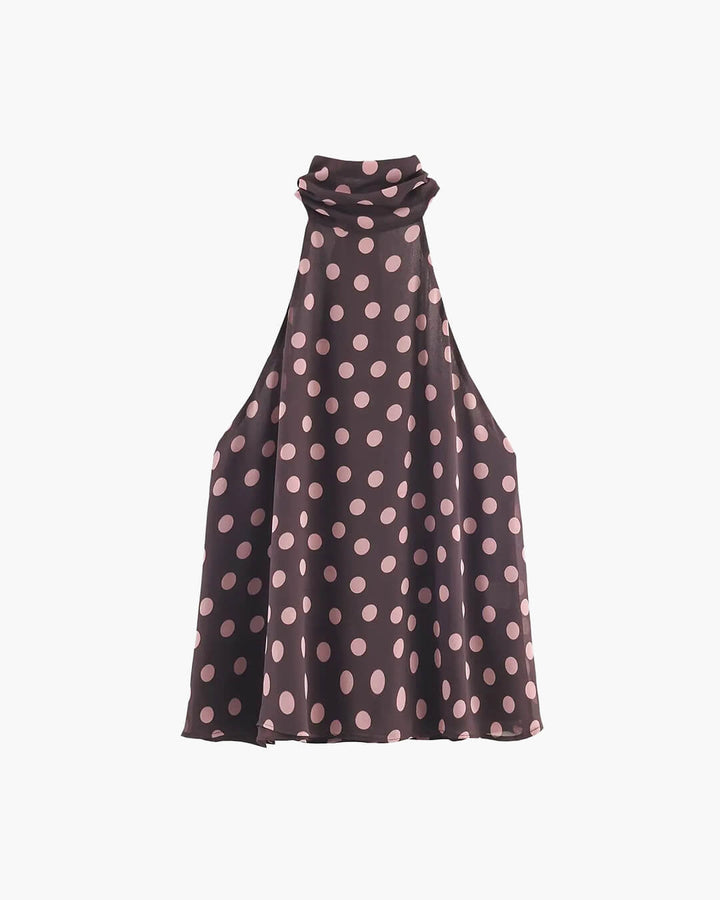 Tie Back Halter Neck Top black image 1 