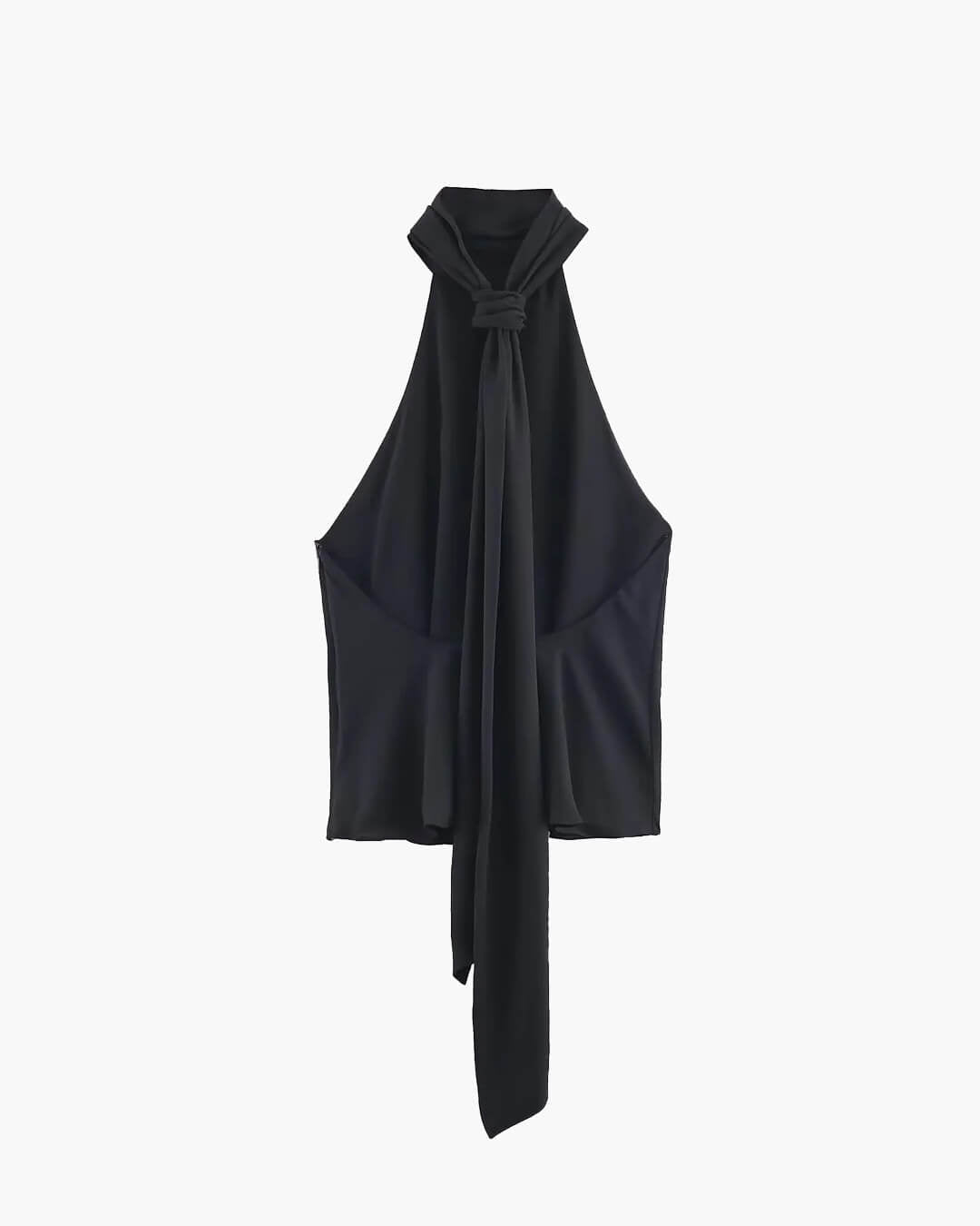 Tie Back Halter Neck Top black image 4 