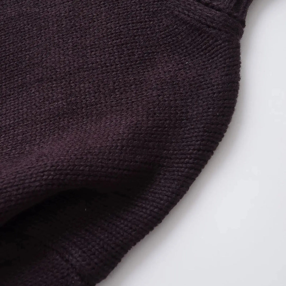 Oversized Turtleneck Sweater dark brown image 5 
