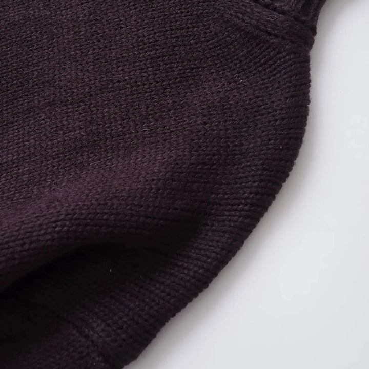 Oversized Turtleneck Sweater dark brown image 5 